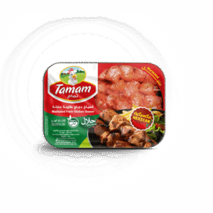 أسياخ دجاج متبلة طازجة